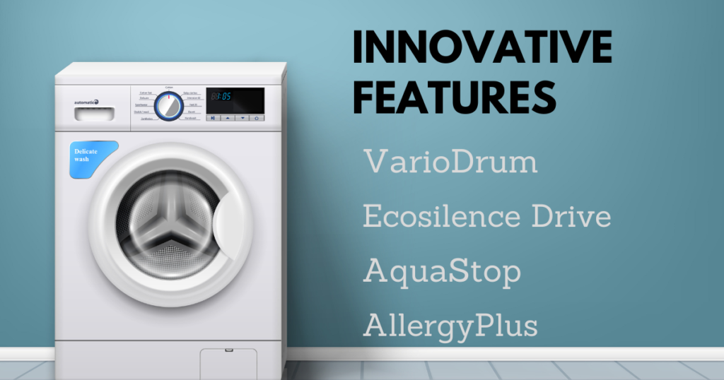 Innovative features of Bosch front load washing machine